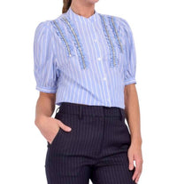 Essentiel Antwerp - Rhinestone Frill Shirt