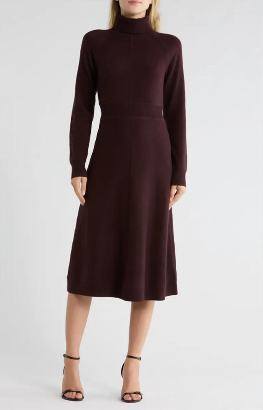 Derek Lam 10 Crosby - Long Sleeve Wool Turtleneck Sweater Dress