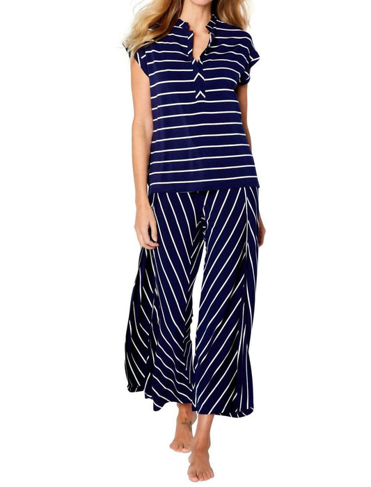 Twelve Eighty Eight - Marina Stripes Drop Shoulder Loungewear Set