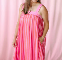 Wishlist - Striped Midi Dress