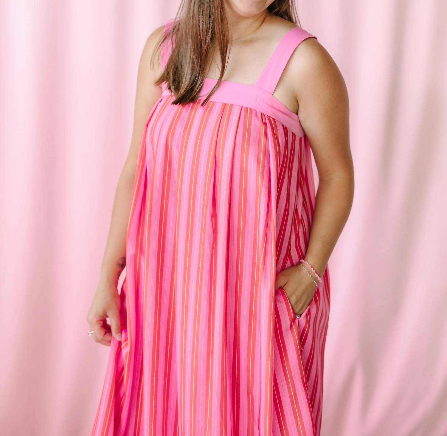 Wishlist - Striped Midi Dress