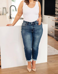 Judy Blue - Mid Rise Boyfriend Jeans - Plus