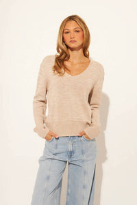 John + Jenn - Brody Cotton V Neck Sweater