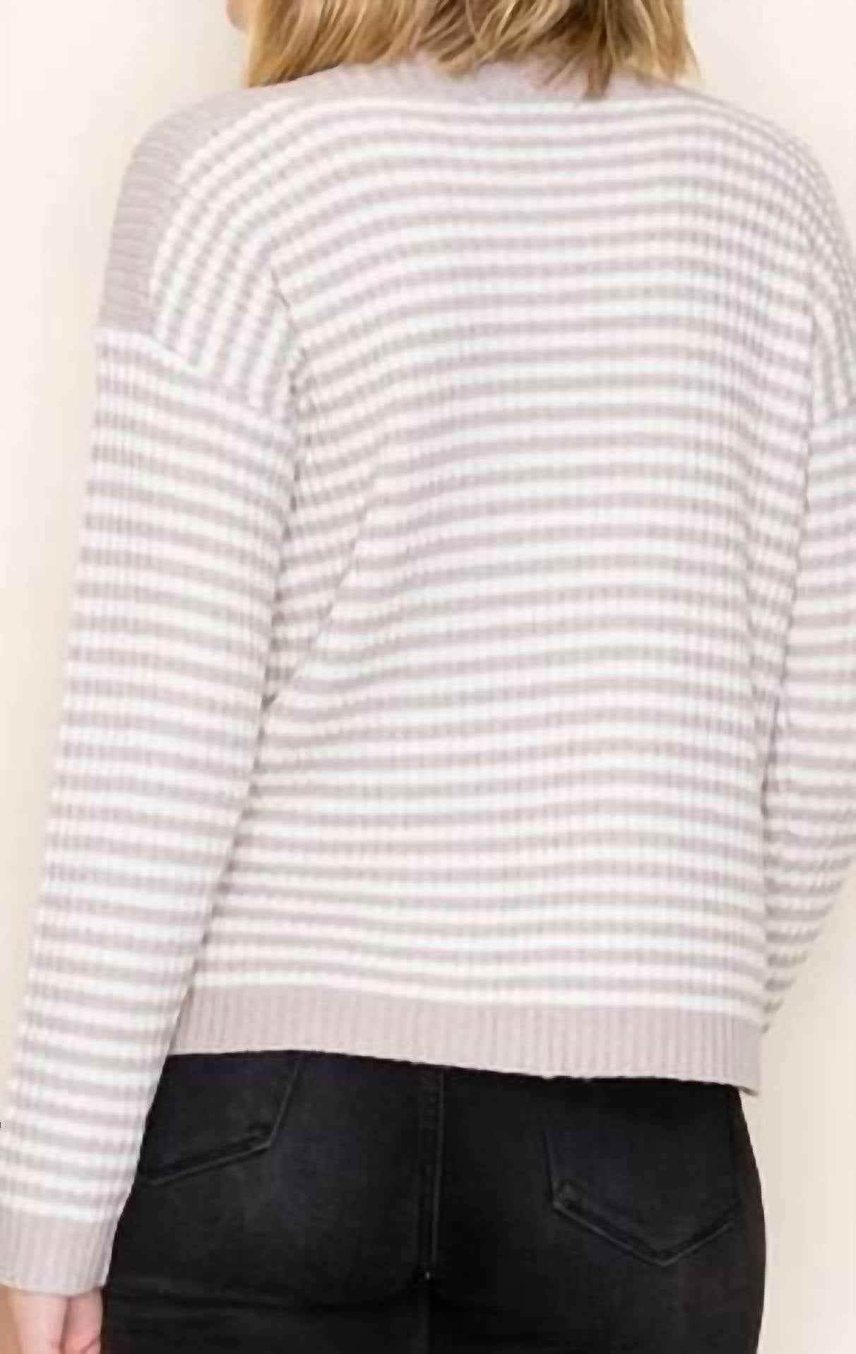 Staccato - Dallas Striped Boat Neck Pullover Sweater