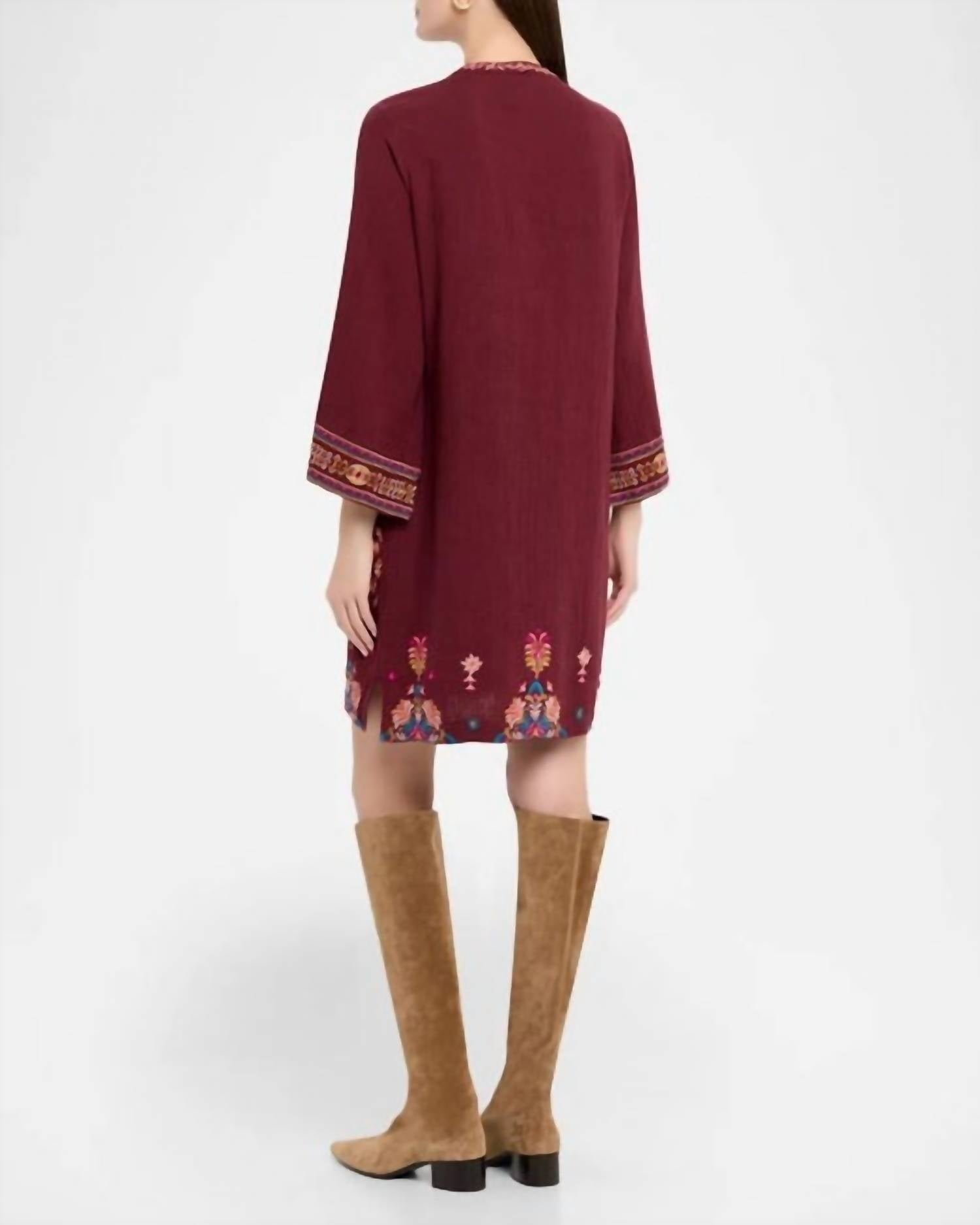 Johnny Was - BRANDI GAUZE TIE FRONT KIMONO DRESS