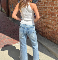 Insane Gene - Mid Rise Crop Flare Denim Jeans