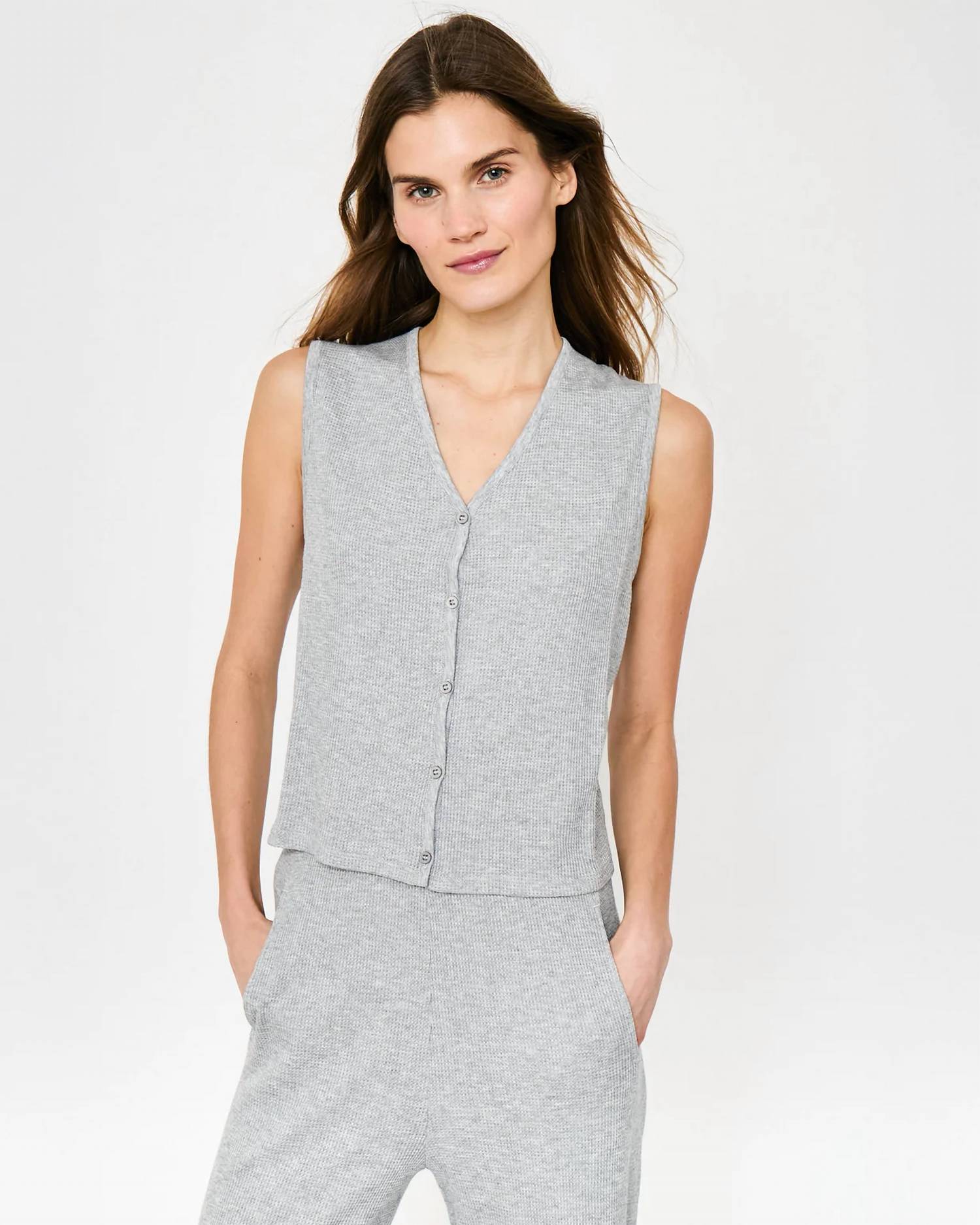 Kule - Vika Ribbed Knit Sleeveless Vest