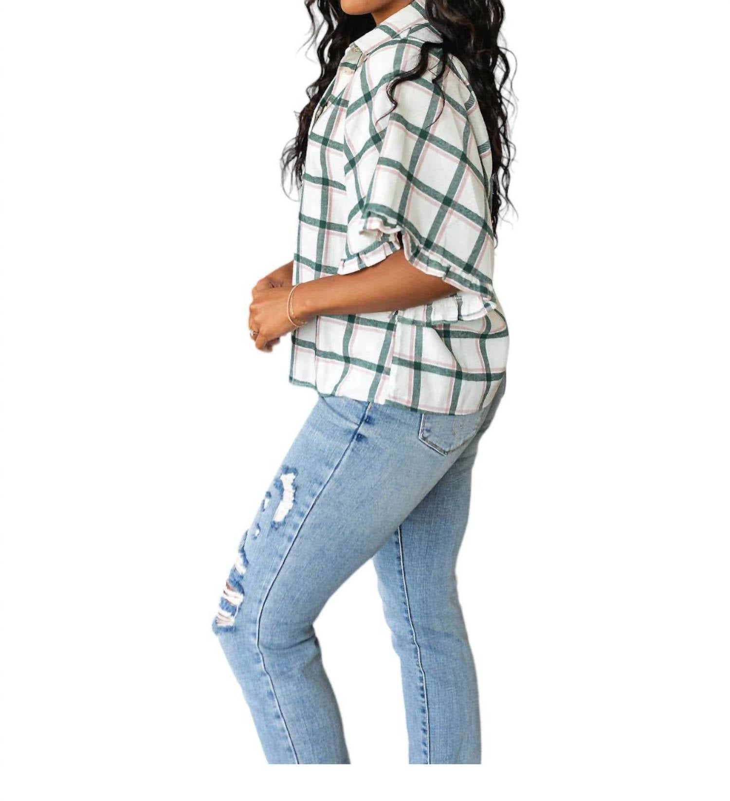 Andree By Unit - Perfect Picnic Plaid Top