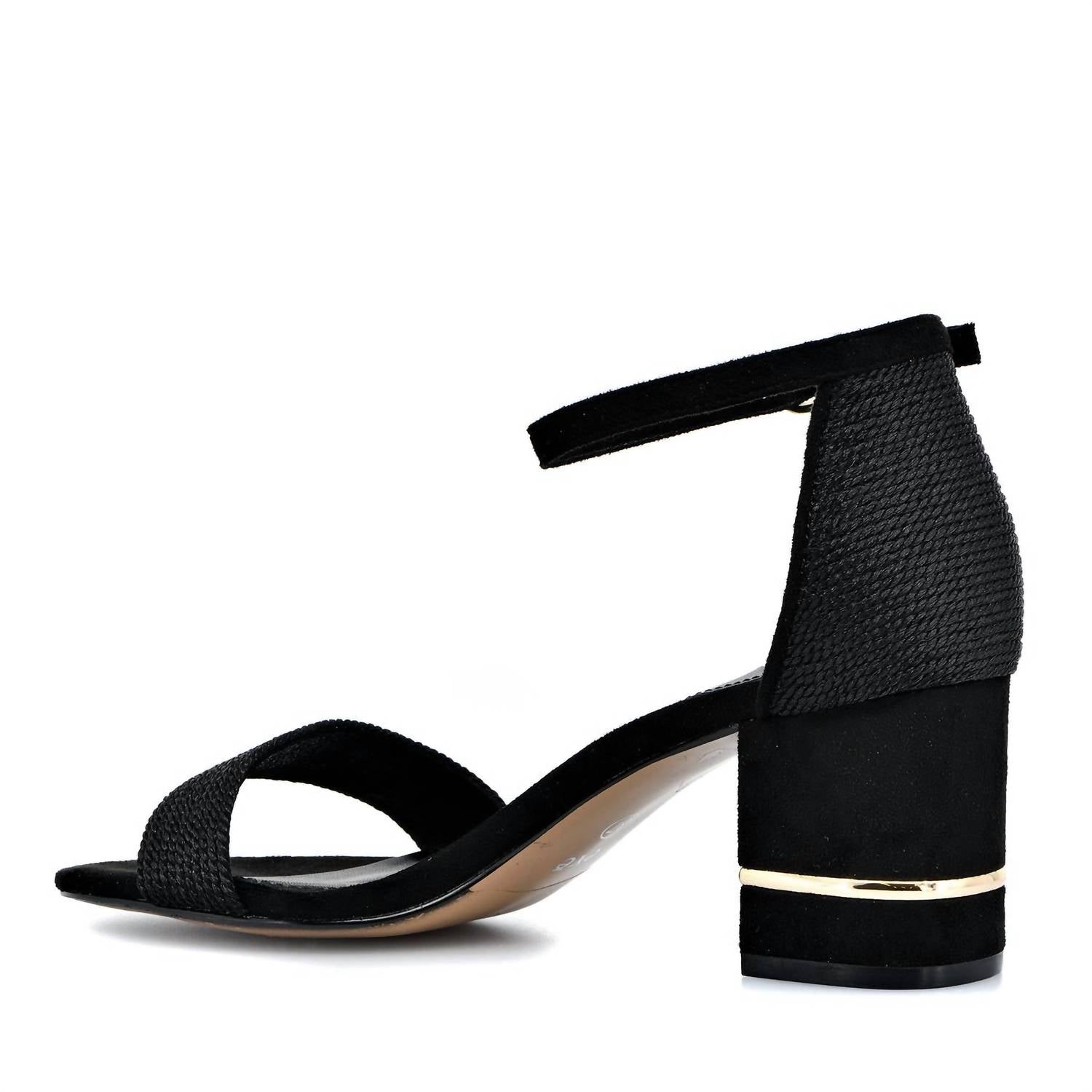 Exe - Women's Ankle Strap Mid Heel Sandal