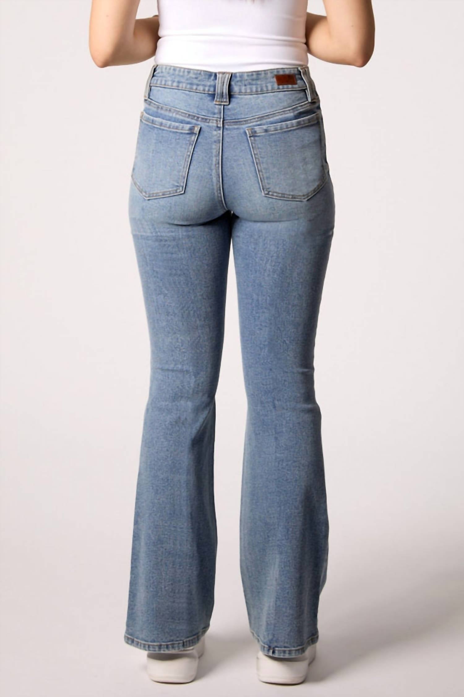 Blue Revival - Maya Mid Rise Seamed Jeans