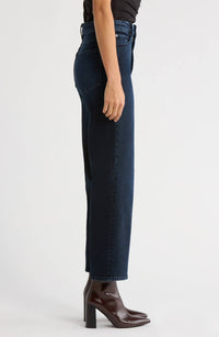 FRAME Wide High Waist Ankle Wide Leg Jeans in untold - women's jeans - detail view