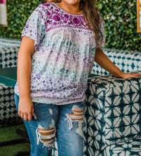 Layerz Clothing - Floral Embroidered Top
