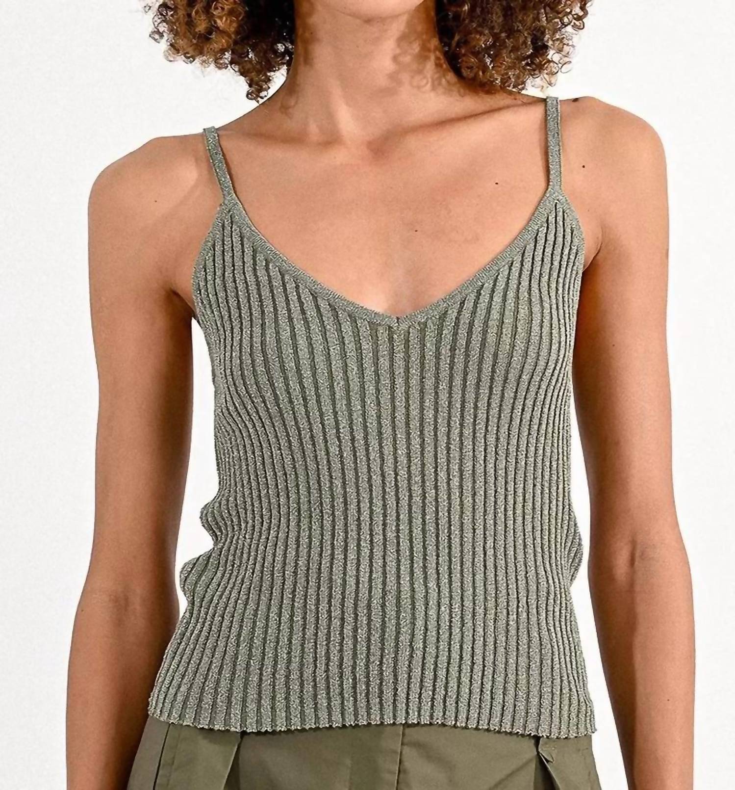 Molly Bracken - RIBBED MESH TANK TOP