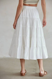 By Together - Tiered Midi Skirt