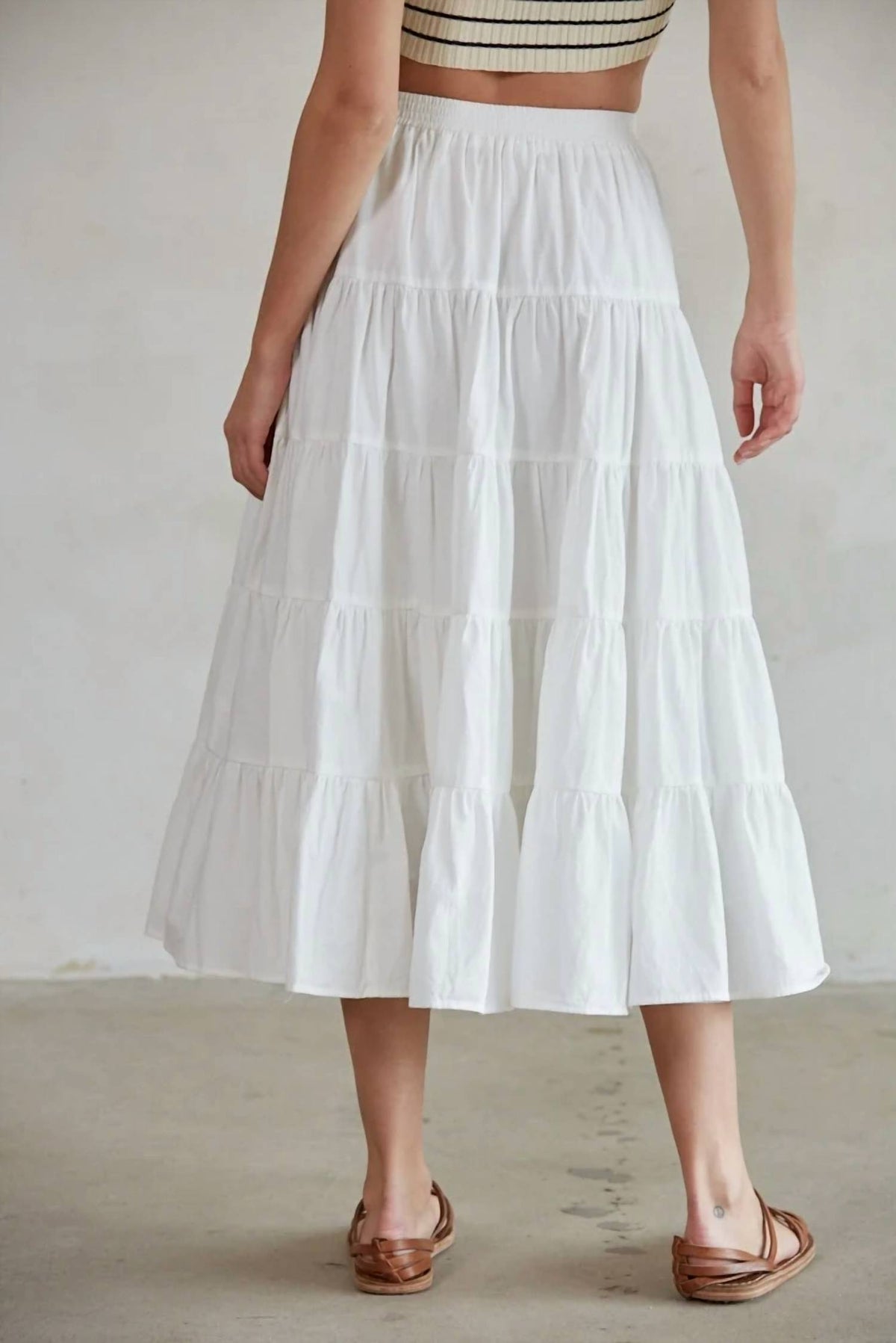 By Together - Tiered Midi Skirt