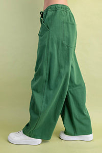 Gigio - Mid-rise Barrel Pants With A Drawstring Waist