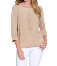 Multiples - Crinkle Woven Top