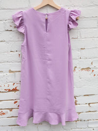 Pretty Follies - Ruffle Sleeve Mini Dress