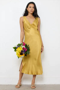 Lamade - Socal V Neck Front Shirring Dress