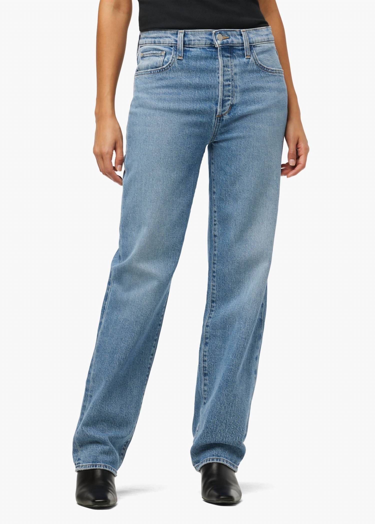 Joe's Jeans 90's Niki Boyfriend Jeans in bad habit mid wash - women's jeans