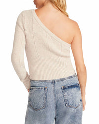 STEVE MADDEN Courtney One Shoulder Sweater - women's sweater - alternate view