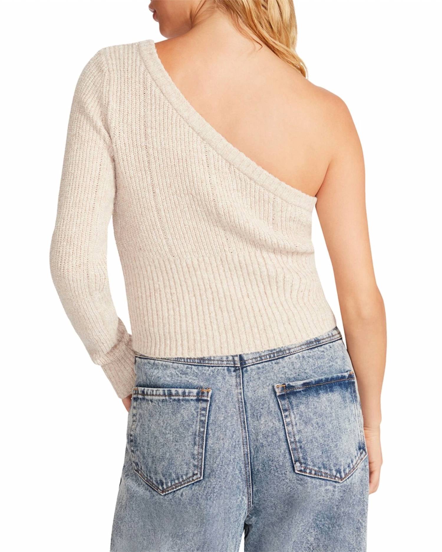 STEVE MADDEN Courtney One Shoulder Sweater - women's sweater - alternate view