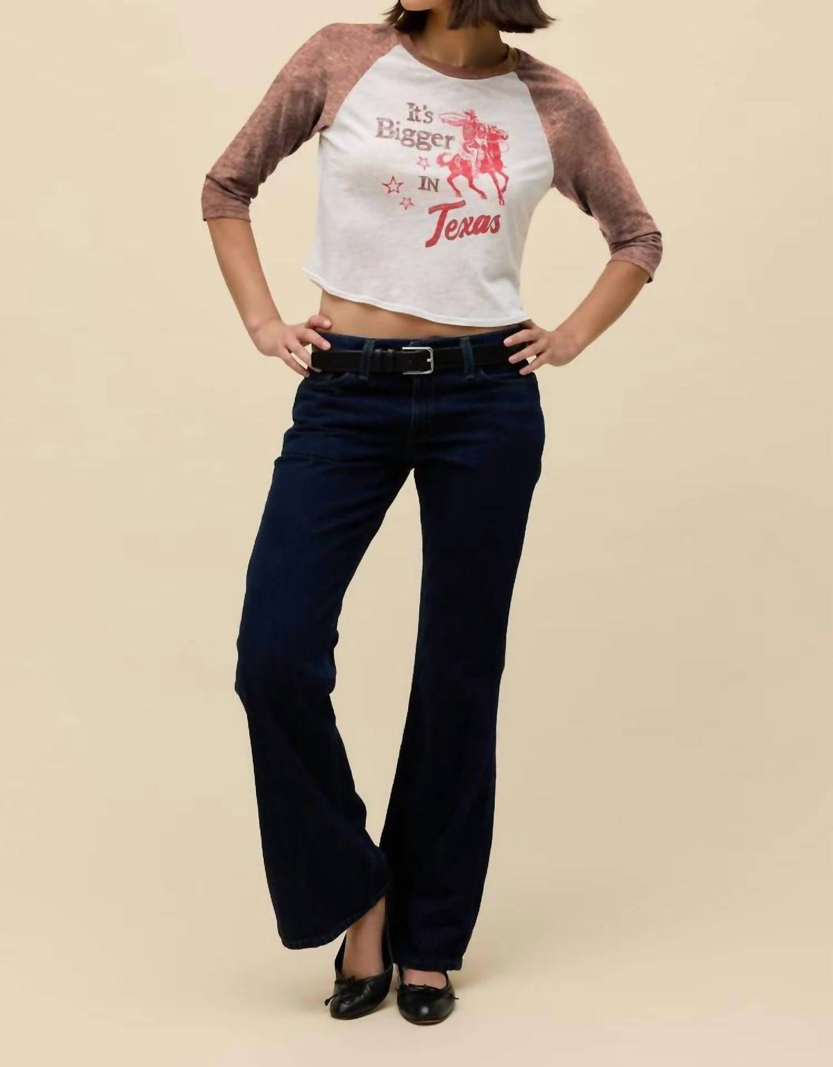Daydreamer - Its Bigger In Texas Burnout Raglan Tee