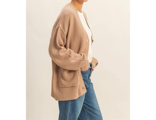 Hyfve - Button-Front Oversized Cardigan