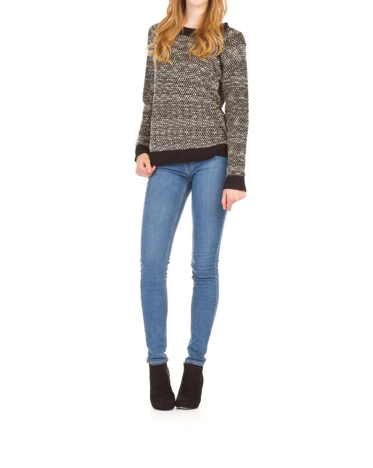 Papillon - Heathered Knit Raglan Sweater