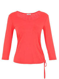 Dolcezza - Women's Ruched Side Tie Top