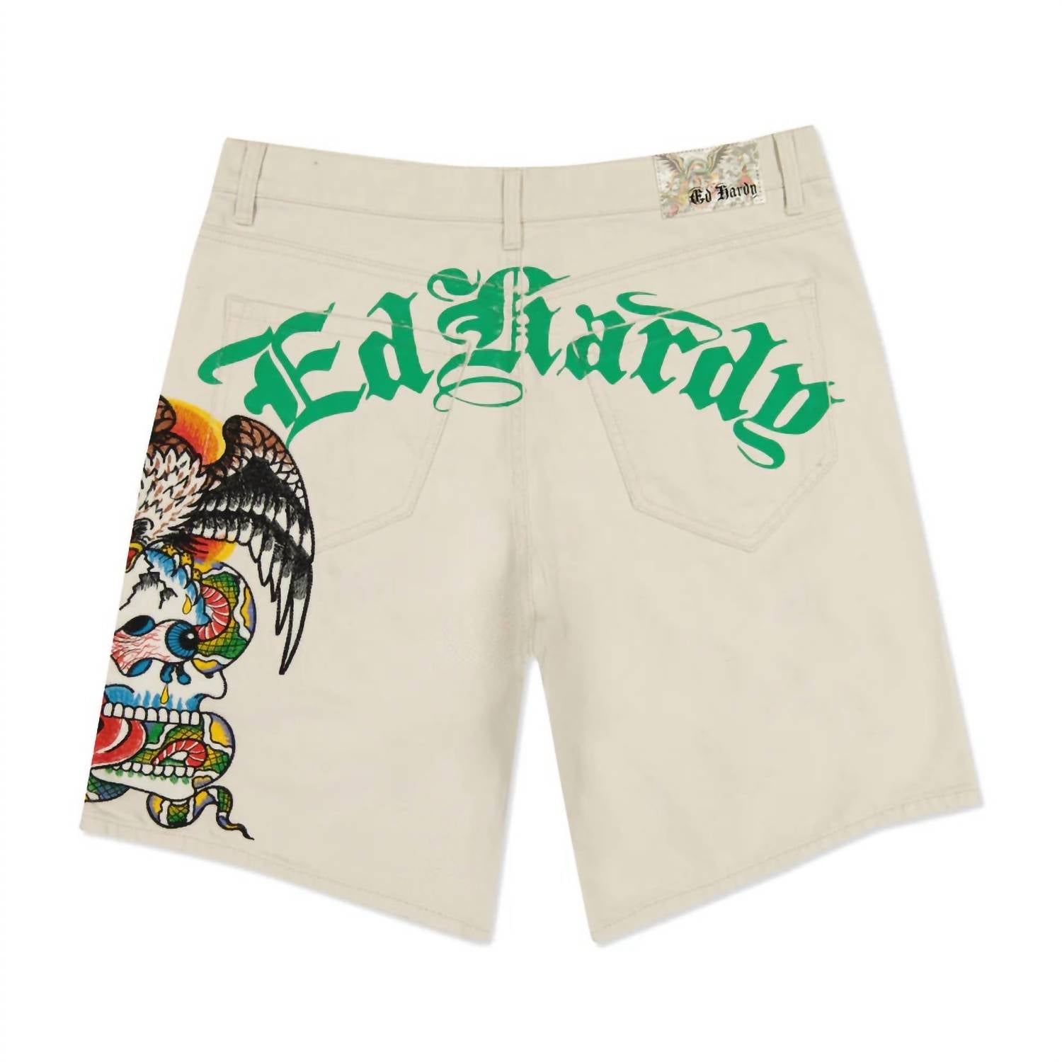 Ed Hardy - Men's Battle Skull Skater Short