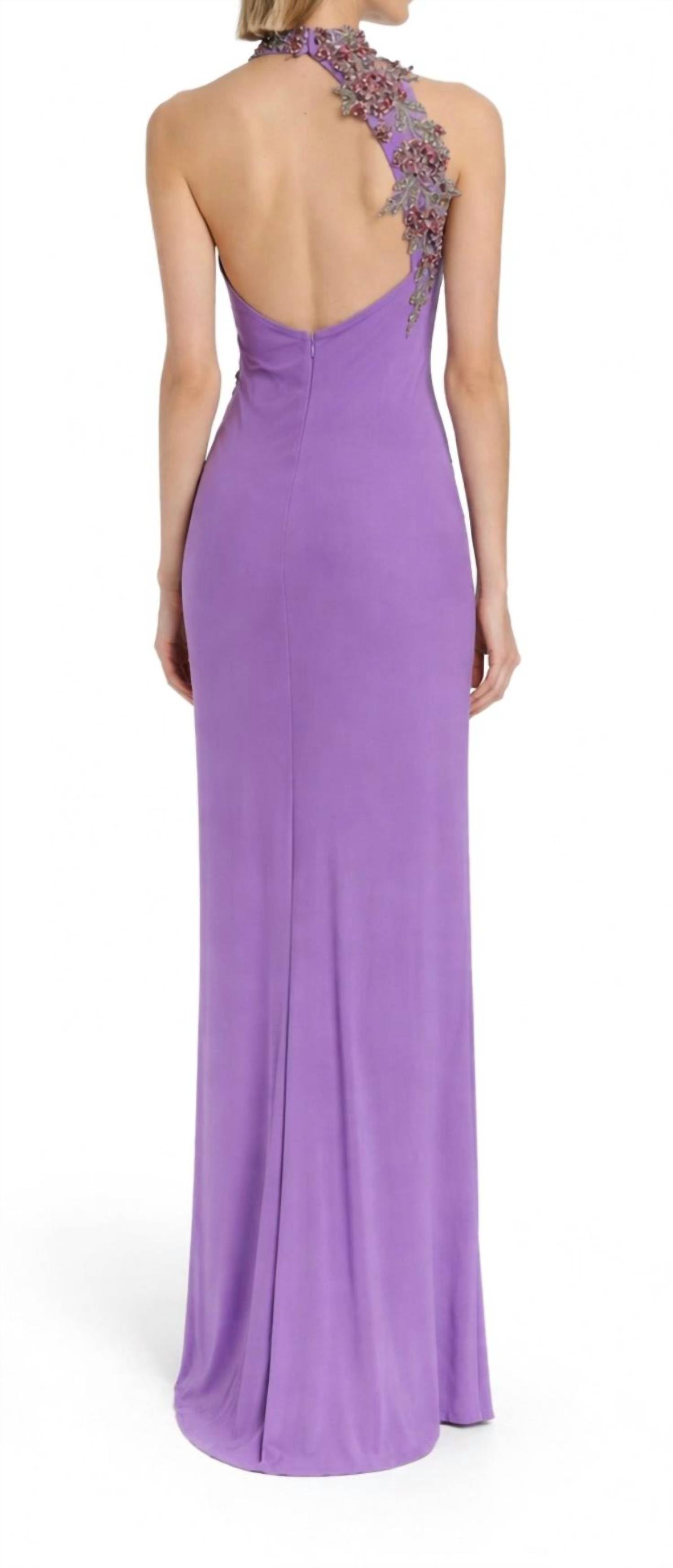Mac Duggal - One-shoulder Beaded Gown