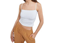 Ambar - Minimalist Square Neck Slim Fit Cami Top
