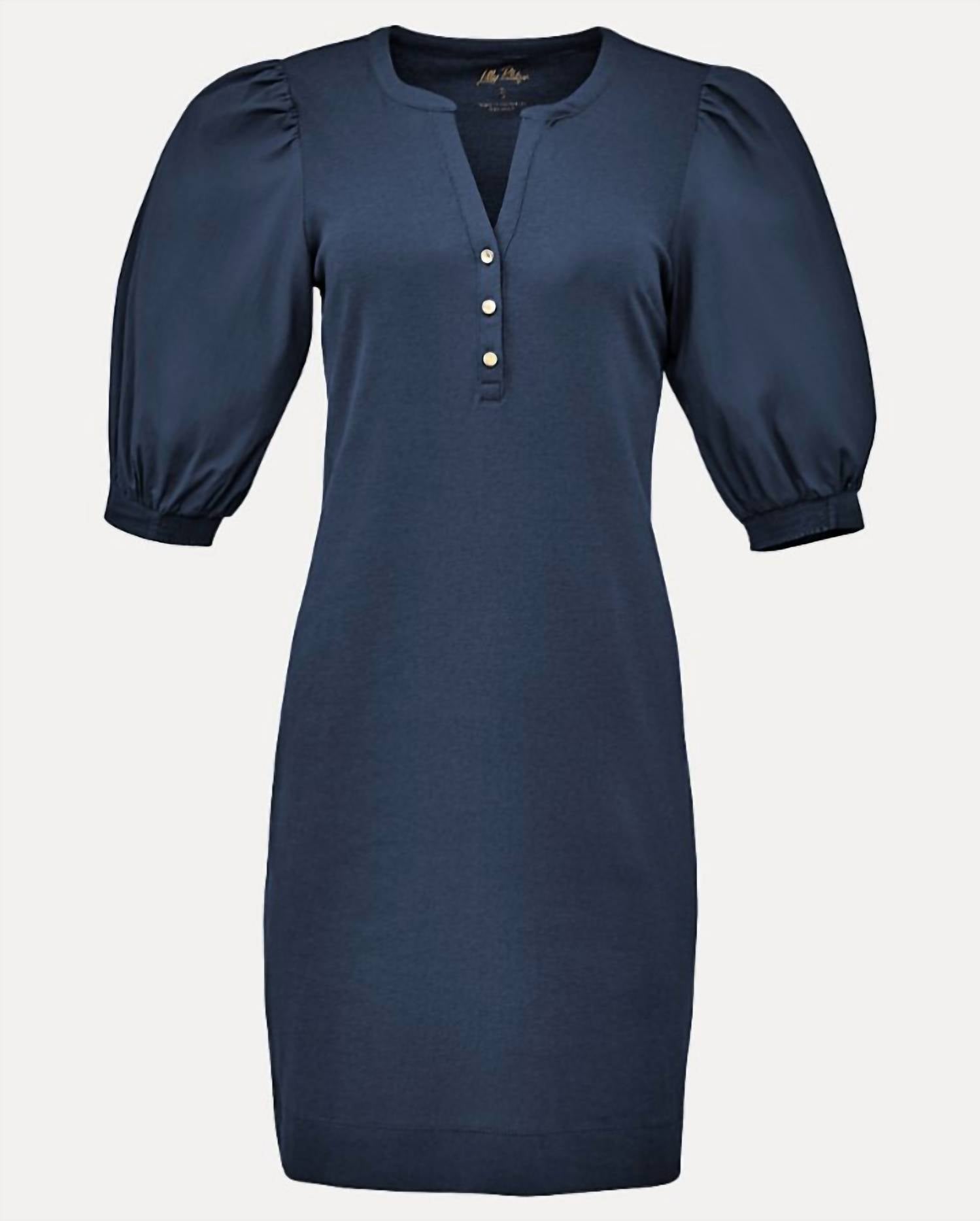 Lilly Pulitzer Ronson Mini Dress in low tide navy - women's dress - view 7