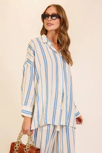 Lumiere - Striped Button-down Shirt