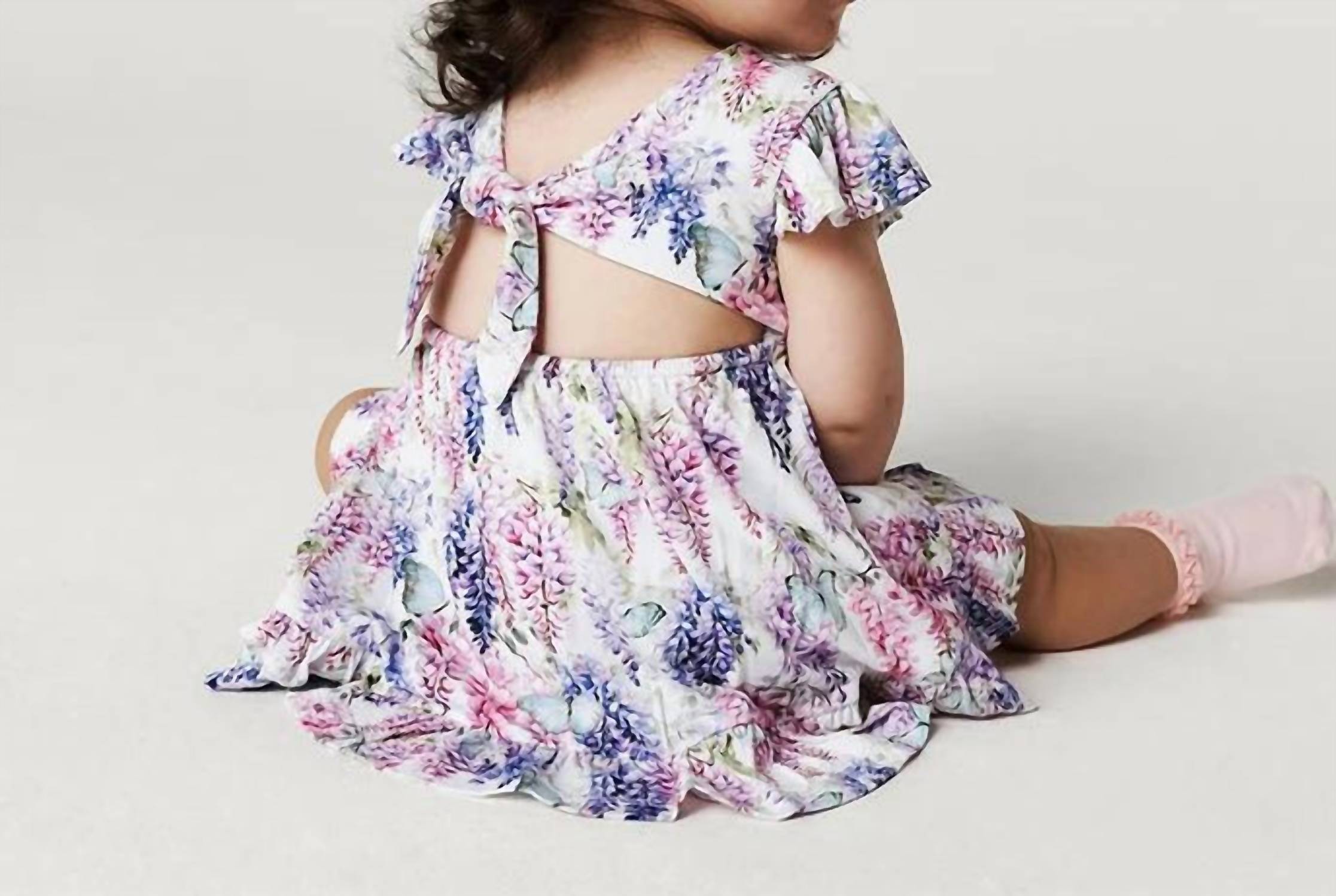Posh Peanut - Laura Jane Tie Back Ruffled Bodysuit Dress