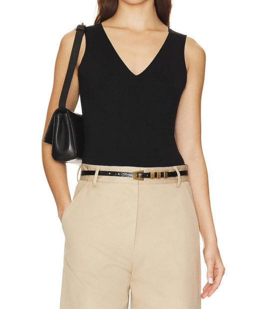 Commando - Neoprene Deep V-neck Bodysuit