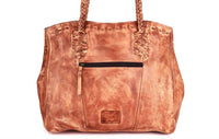 Never Mind - Women's Vintage Handmade Genuine Cowhide Leather Tote