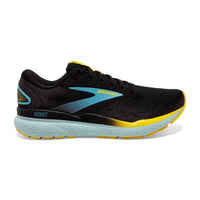 BROOKS Men's Ghost 16 Running Shoes in black forged iron blue - men's shoe