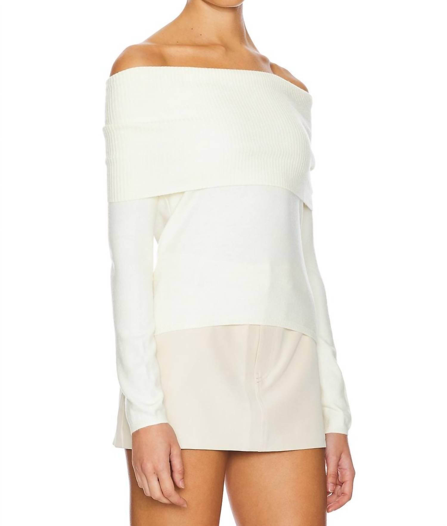 John + Jenn - Damon Off Shoulder Sweater