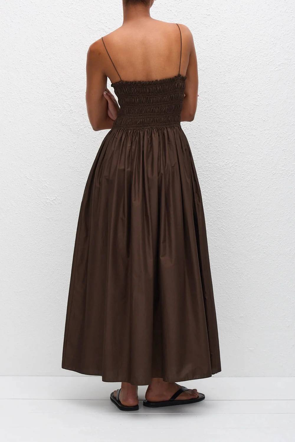 Matteau - Shirred Bodice Midi Dress