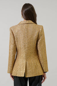 Sugarlips - Tamary Tweed Vesta Collared Blazer