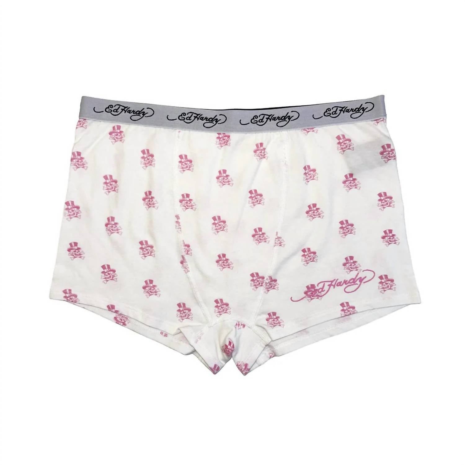 Ed Hardy - Women's Tophat Skull High Waisted Boxer Brief