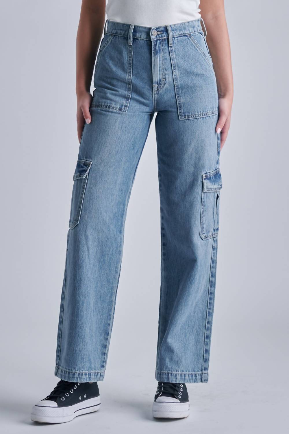 Hidden - Logan High Waist Wide Leg Dad Jeans