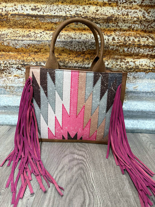 Montana West - Southwestern fringed concealed carry tote