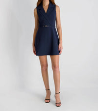 French Connection - Azra Twill Belted Mini Dress