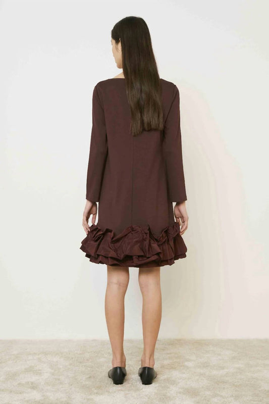 Meimeij - Ruffle Bottom Mini Dress