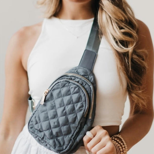 Pretty Simple - Women's Quilted Puffer Puffy Sling Bag