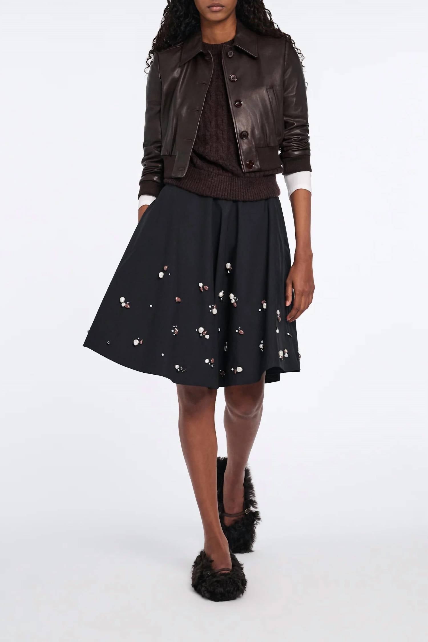 Dorothee Schumacher - Poplin Embellished Skirt