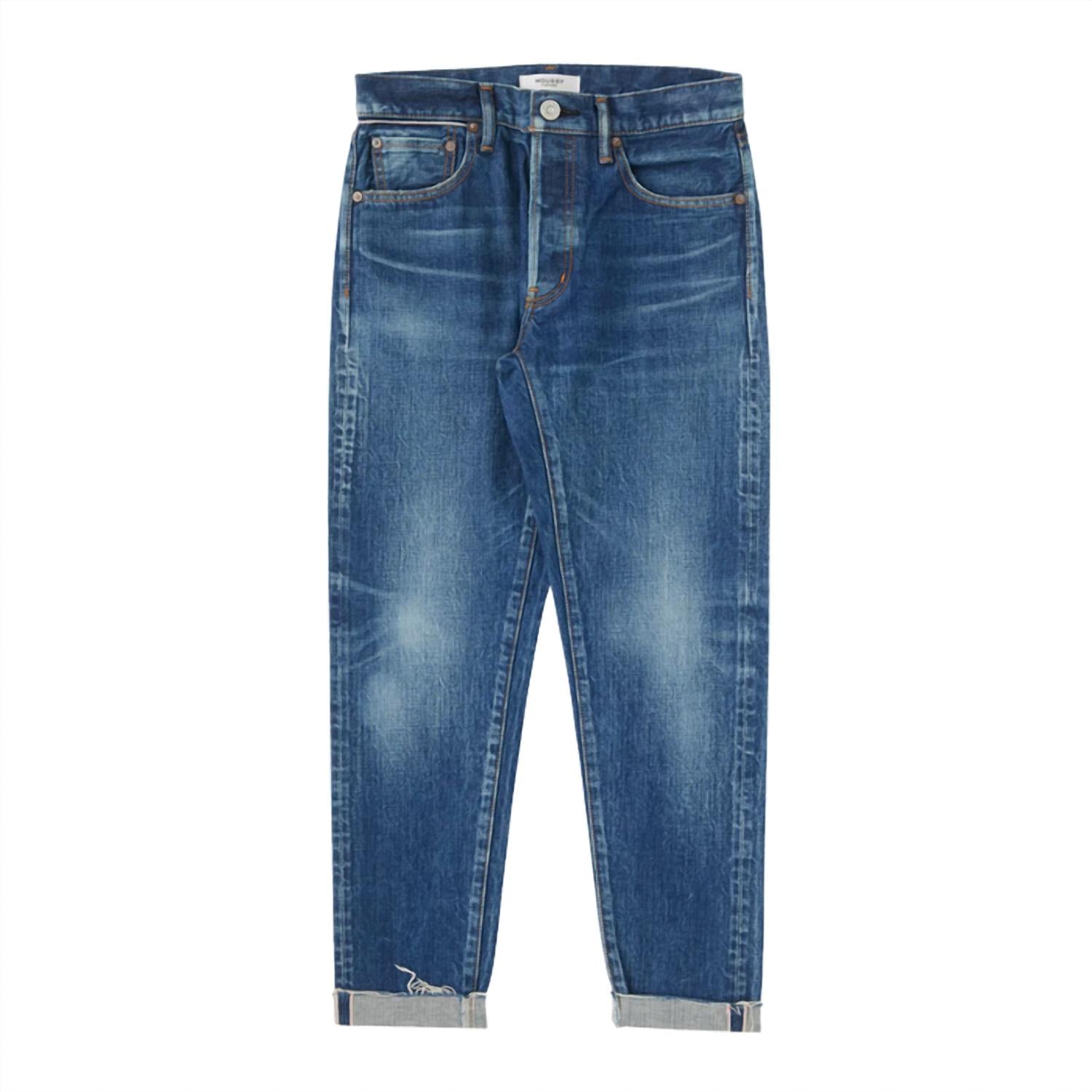Moussy Wilbur Tapered Jean in blue - women's jeans - view 4